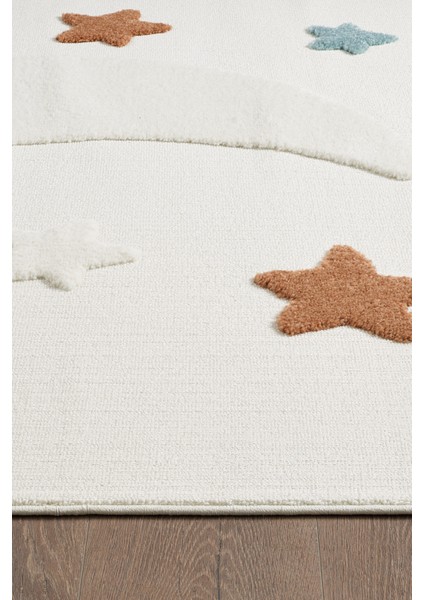 Quincey Bukleli Yumuşak Peluş Post Shaggy Krem Çocuk Odası Oturma Odası Salon Mutfak Halısı indirimleri