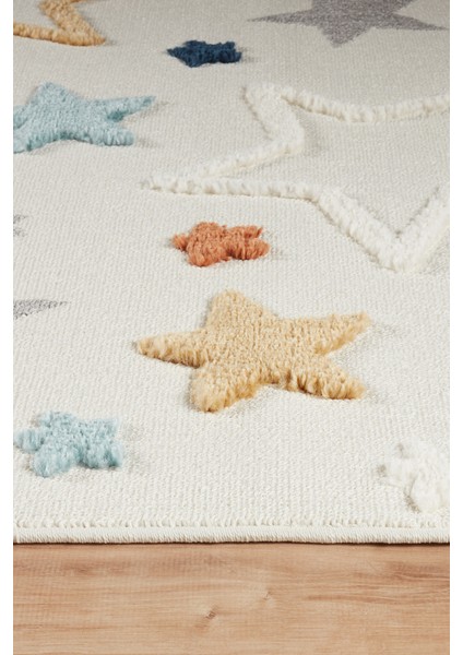 Quincey Bukleli Yumuşak Peluş Post Shaggy Krem Çocuk Odası Oturma Odası Salon Mutfak Halısı fırsatları