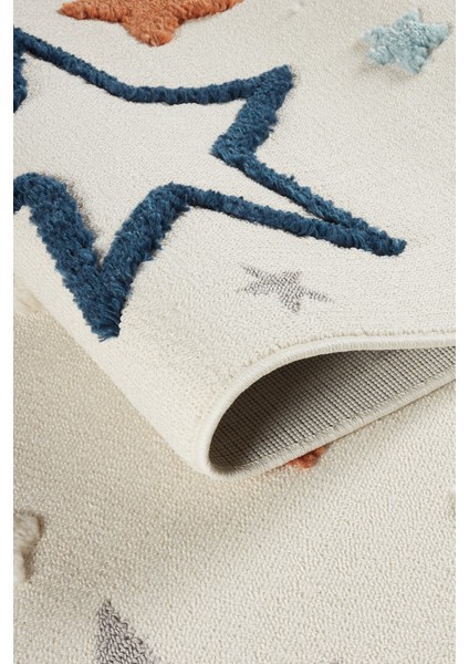 Quincey Bukleli Yumuşak Peluş Post Shaggy Krem Çocuk Odası Oturma Odası Salon Mutfak Halısı indirimleri