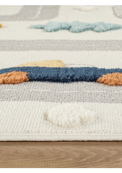 Quincey Bukleli Renkli Yumuşak Peluş Çocuk Odası Halı Bebek Odası Genç Odası Halısı fırsatları