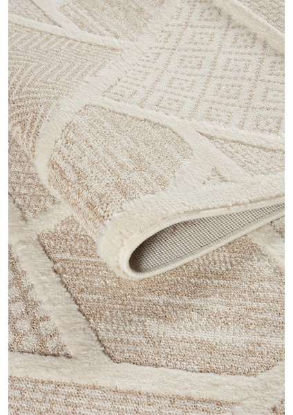 Quincey Bukleli Yumuşak Peluş Post Shaggy Krem Çocuk Odası Oturma Odası Salon Mutfak Halısı indirimleri