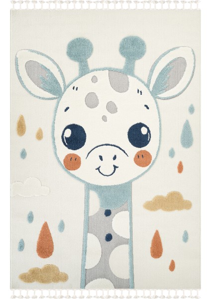 Quincey Bukleli Renkli Yumuşak Peluş Çocuk Odası Halı Bebek Odası Genç Odası Halısı fiyatları