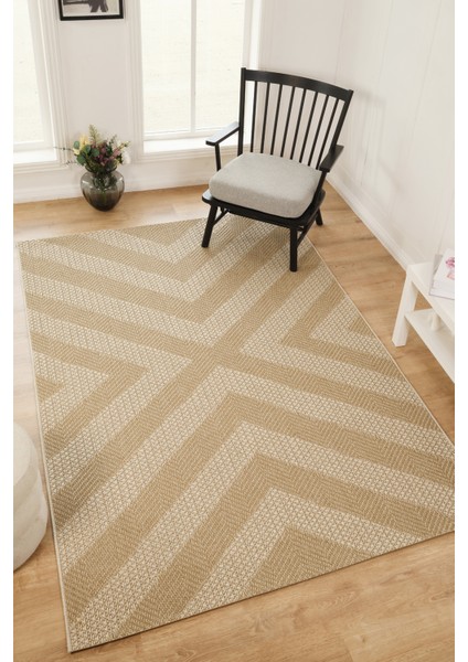 Larin Modern Sisal Jüt Toz Vermez Balkon Bahçe Mutfak Kilimi