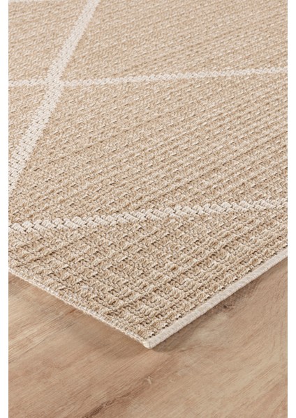 Larin Modern Sisal Jüt Toz Vermez Balkon Bahçe Mutfak Kilimi