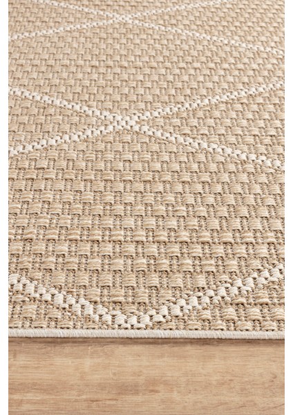 Larin Modern Sisal Jüt Toz Vermez Balkon Bahçe Mutfak Kilimi