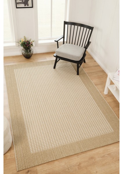 Larin Modern Sisal Jüt Toz Vermez Balkon Bahçe Mutfak Kilimi