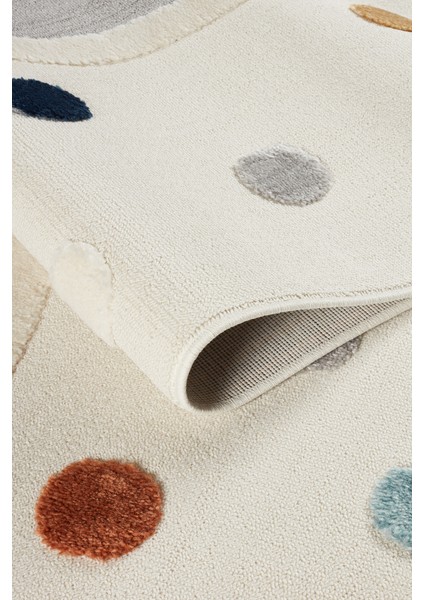 Quincey Bukleli Yumuşak Peluş Post Shaggy Krem Çocuk Odası Oturma Odası Salon Mutfak Halısı indirimleri