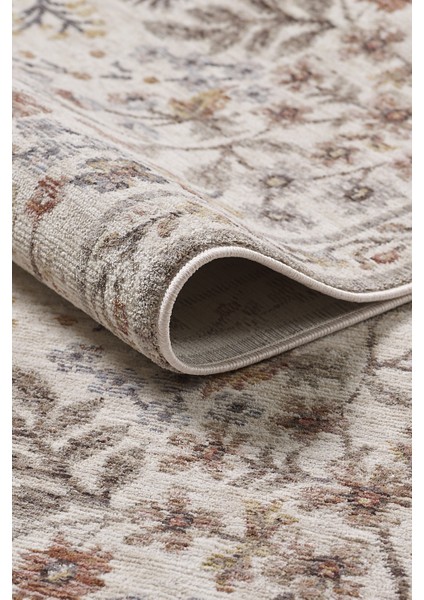 Frezia Floral Bambu Polyester Oturma Odası Salon Mutfak Halısı Eskitme Çiçekli Vintage Halı indirimleri