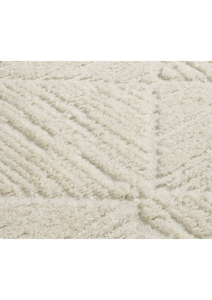 Quincey Bukleli Yumuşak Peluş Post Shaggy Krem Çocuk Odası Oturma Odası Salon Mutfak Halısı