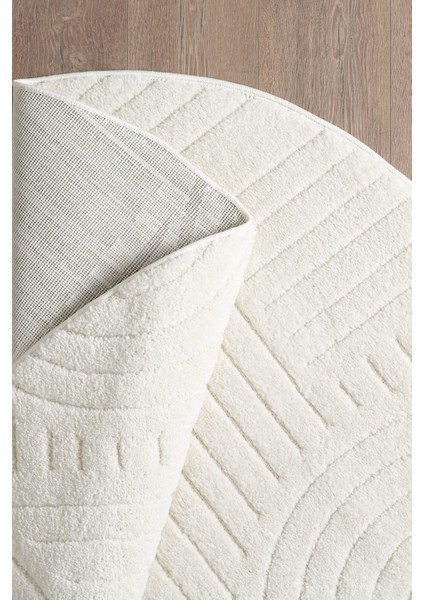 Ariana Bukleli Yumuşak Peluş Post Shaggy Krem Çocuk Odası Oturma Odası Salon Mutfak Halısı indirimleri