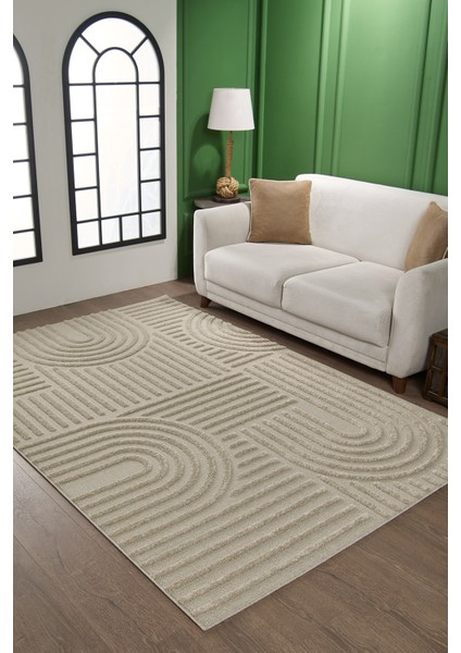 Quincey Bukleli Yumuşak Peluş Post Shaggy Krem Çocuk Odası Oturma Odası Salon Mutfak Halısı fiyatları