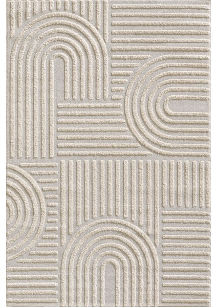 Quincey Bukleli Yumuşak Peluş Post Shaggy Krem Çocuk Odası Oturma Odası Salon Mutfak Halısı modelleri