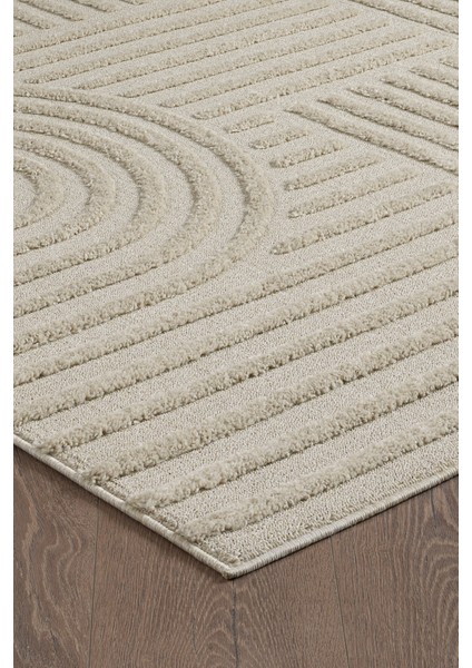 Quincey Bukleli Yumuşak Peluş Post Shaggy Krem Çocuk Odası Oturma Odası Salon Mutfak Halısı fırsatları