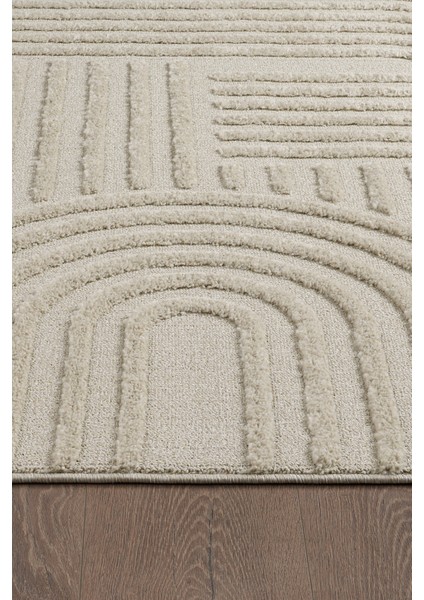 Quincey Bukleli Yumuşak Peluş Post Shaggy Krem Çocuk Odası Oturma Odası Salon Mutfak Halısı indirimleri