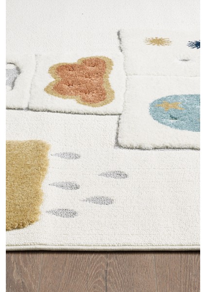 Quincey Bukleli Renkli Yumuşak Peluş Çocuk Odası Halı Bebek Odası Genç Odası Halısı fırsatları