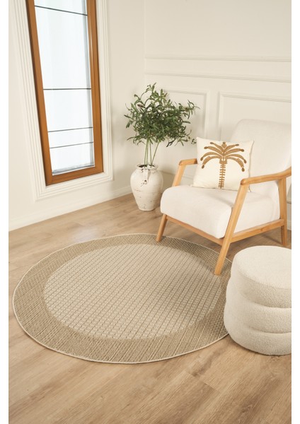 Larin Modern Sisal Jüt Toz Vermez Balkon Bahçe Mutfak Kilimi