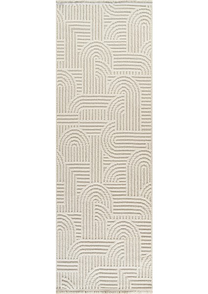 Stockholm Polyester Yumuşak Dokulu Bukleli Dokuma Makina Halısı Oturma Odası Salon Mutfak Halısı Beyaz Yolluk modelleri