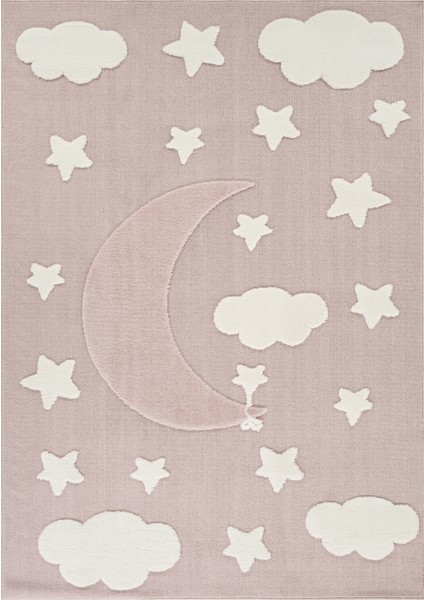 Quincey Bukleli Yumuşak Peluş Post Pembe Çocuk Odası Halı Kız Çocuk Halısı fiyatları