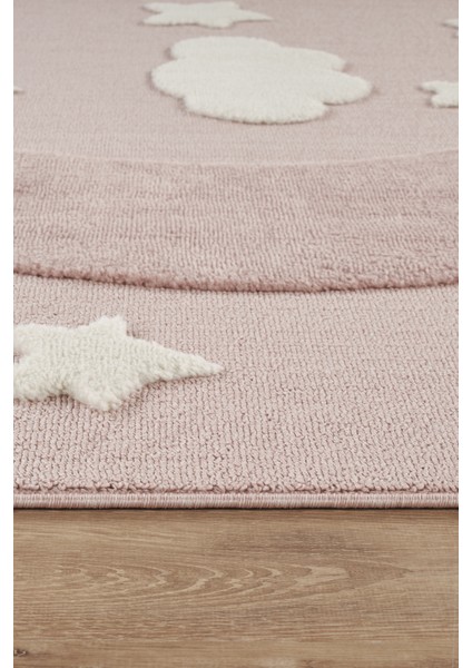 Quincey Bukleli Yumuşak Peluş Post Pembe Çocuk Odası Halı Kız Çocuk Halısı indirimleri