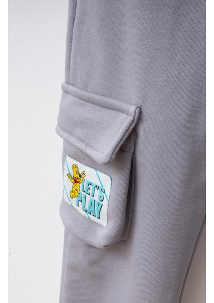 Erkek Çocuk Kargo Eşofman Altı Gri SP402 modelleri