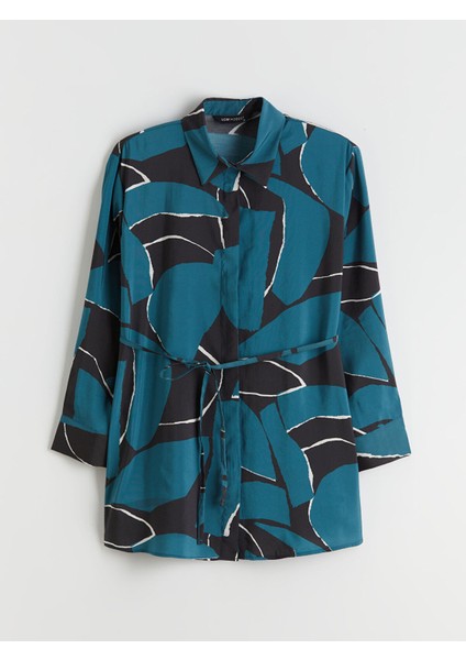 Yeni Sezon Modal Karışımlı Desenli Kadın Gömlek Tunik indirimleri