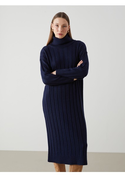 Yeni Sezon Balıkçı Yaka Kadın Triko Elbise fiyatları