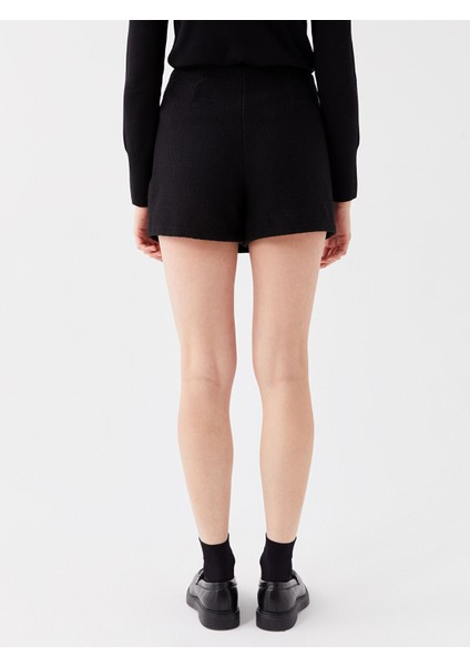 Yeni Sezon Beli Fermuarlı Kendinden Desenli Kadın Tüvit Şort Etek indirimleri