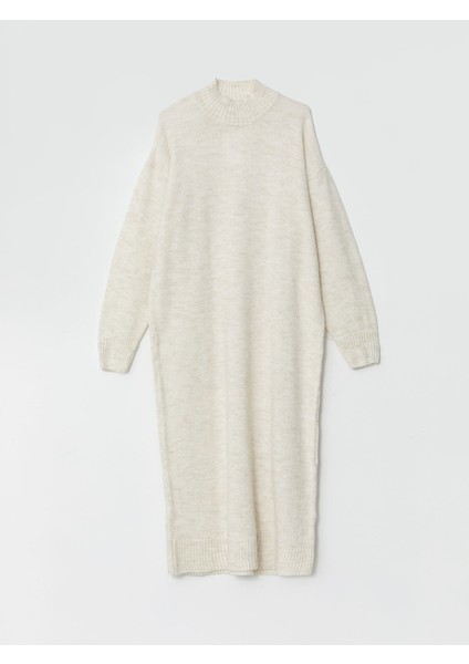 Yeni Sezon Yarım Balıkçı Yaka Oversize Kadın Triko Elbise indirimleri