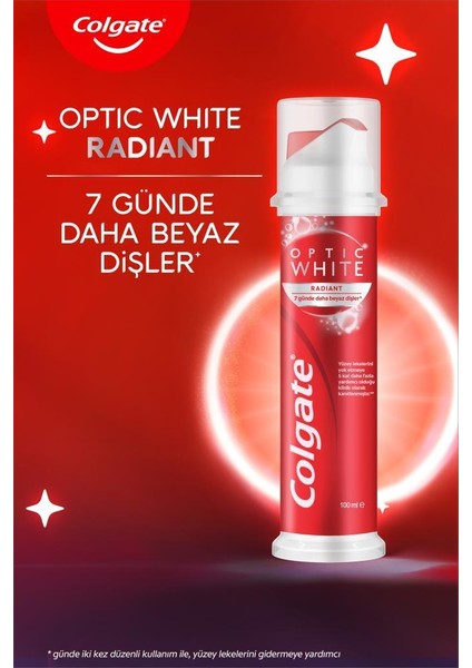 Optic White Radiant Pump Diş Macunu 100ML fiyatları
