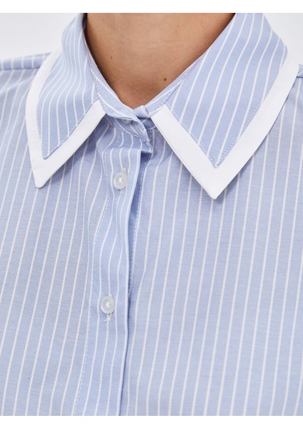 Yeni Sezon Çizgili Oversize Kadın Gömlek Tunik indirimleri