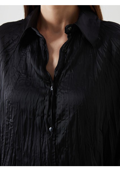 Yeni Sezon Oversize Saten Kadın Gömlek Tunik modelleri