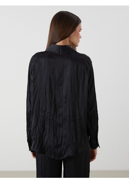 Yeni Sezon Oversize Saten Kadın Gömlek Tunik fırsatları