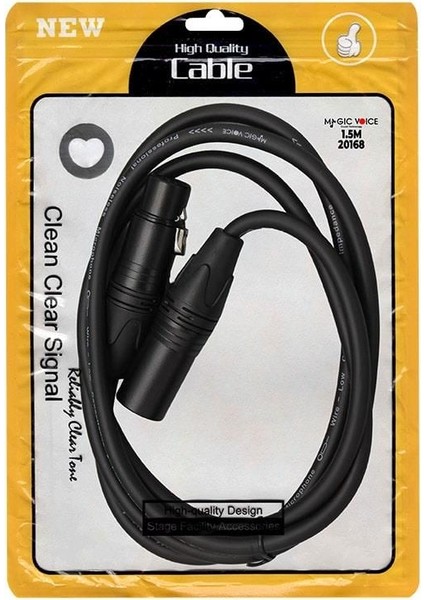 LD381 Canon Erkek Canon Dişi 1.5 Metre Kablo Anfi Mixer Ses Kablosu fiyatları