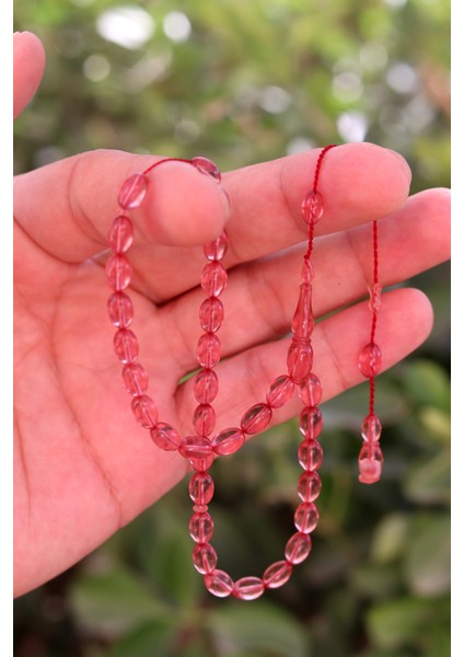 Gül Rengi Arpa Kesim Özel Sistem Ateş Kehribar Tesbih 201024764