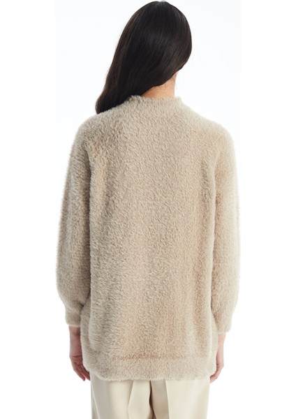 Yeni Sezon Dik Yaka Kadın Pelüş Triko Tunik indirimleri