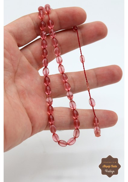 Gül Rengi Arpa Kesim Özel Sistem Ateş Kehribar Tesbih 201024764 indirimleri