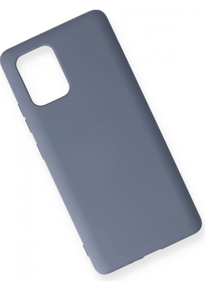 Samsung Galaxy A91 / S10 Lite Kılıf Nano Içi Kadife Silikon - Gri modelleri