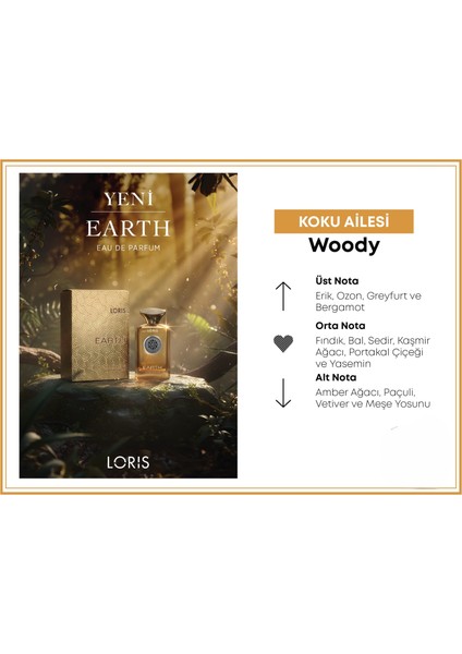 Earth Erkek Parfüm Edp 100 ml modelleri