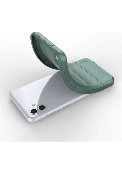 Samsung Galaxy A04E Kılıf Optimum Silikon - Koyu Yeşil fırsatları