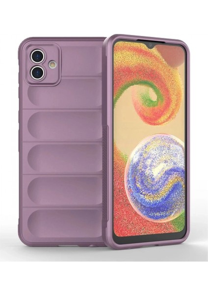 Samsung Galaxy A04E Kılıf Optimum Silikon - Mor
