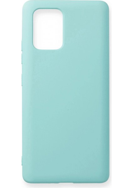 Samsung Galaxy A91 / S10 Lite Kılıf Nano Içi Kadife Silikon - Turkuaz
