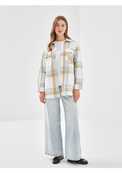 Yeni Sezon Ekose Oversize Kadın Gömlek Tunik fiyatları