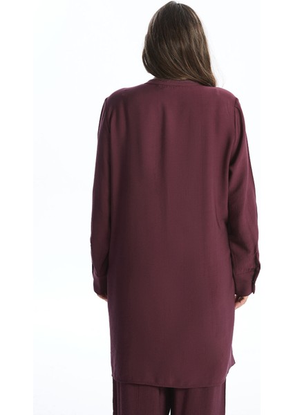 Yeni Sezon Kadın Hakim Yaka Düz Gömlek Tunik fırsatları