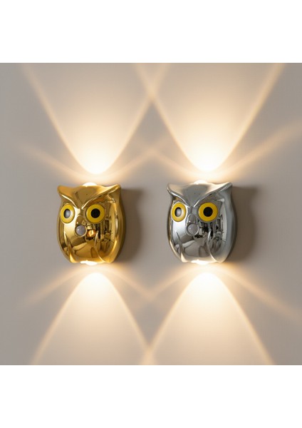 Insan Vücudu Sensörlü Baykuş Duvar Lambası Gece Lambası, Kablolama Gerektirmez, Manyetik Taban, Kısılabilir (Yurt Dışından) fırsatları