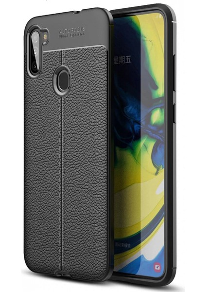 Samsung Galaxy A11 Kılıf Auto Focus Kapak - Siyah