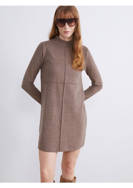 Yeni Sezon Yarım Balıkçı Yaka Mini Elbise