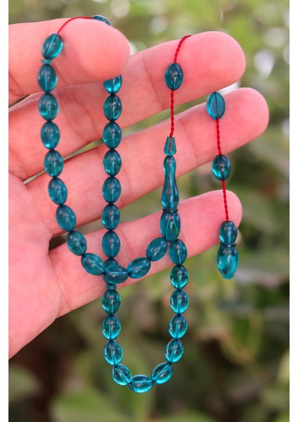 Su Mavisi Arpa Kesim Özel Sistem Ateş Kehribar Tesbih 201024760