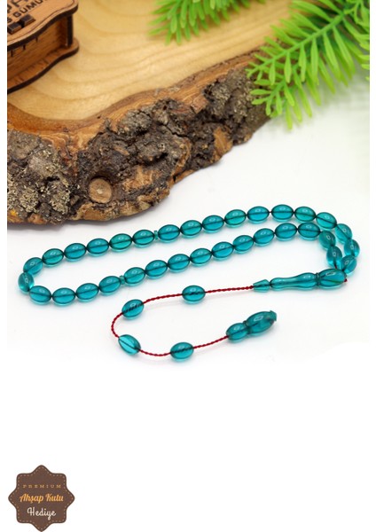 Su Mavisi Arpa Kesim Özel Sistem Ateş Kehribar Tesbih 201024760 indirimleri