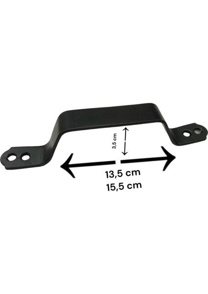 Demir Doğrama Kulp Siyah Kaplama