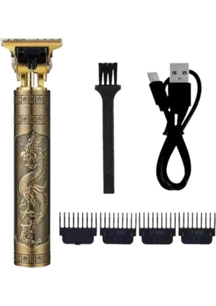 Tıraş Makinesi Şarjlı Çizik Tıraş Paslanmaz Çelik Bıçaklı 4 Taraklı